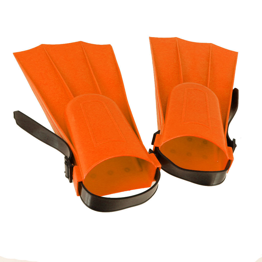 Swimming Snorkelling Training Flippers for Kids Adult Orange Medium eBay