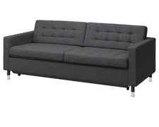 IKEA Landskrona Three-Seater Gunnared dark grey Sofa Bed with Storage