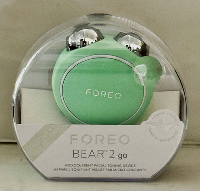FOREO BEAR 2 go Microcurrent Facial Toning Device USB Rechargeable Green