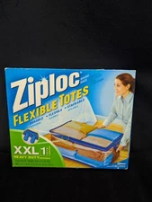 Ziploc Flexible Totes XXL 22 Gallon Bag 1 Count Heavy Duty New Sealed