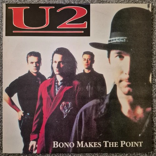 U2 Bono Makes the Point Live LP 1989 Dublin Concert Super Rare Vinyl EX-EX
