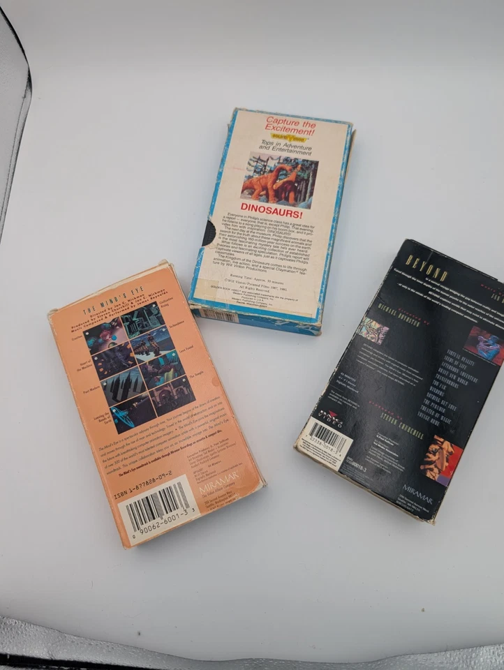 Cult Classic Animation VHS Lot Minds Eye Beyond Dinosaurs! Claymation Early CGI - Image 2 of 3