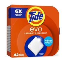 BIG SALE Tide EVO Original Detergent Tiles 42 Ct HE Laundry