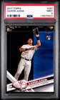 2017 TOPPS #287 AARON JUDGE RC ROOKIE CARD PSA 9 MINT YANKEES FIELDING