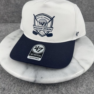 William Byron Hat Cap Mens One Size White Navy NASCAR Snap Back '47 Hitch Racing
