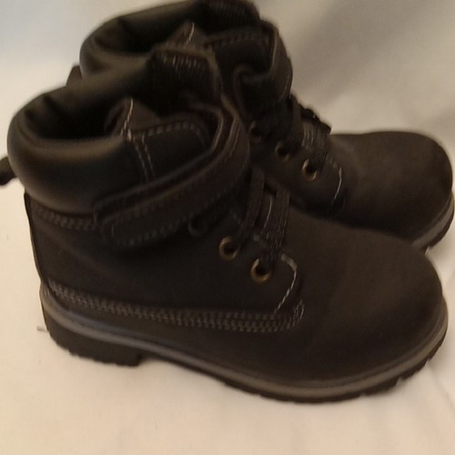 Wonder Nation Toddler Boy's Black Athleisure Hiking Boots - Picture 4 of 9