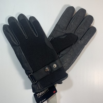 Mens 3M Black Thinsulate Insulation 40 Gram Winter Gloves, Size L/XL, K-Mart Tag