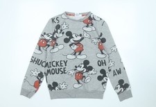 Womens UK Size 4 Primark Grey Pullover Sweatshirt