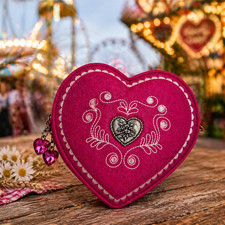 Costume bag shoulder bag heart heart shape Oktoberfest Oktoberfest many colors
