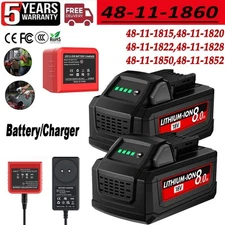 18v Battery/charger For Milwaukee For M18 Lithium 8AH Extended Capacity Battery