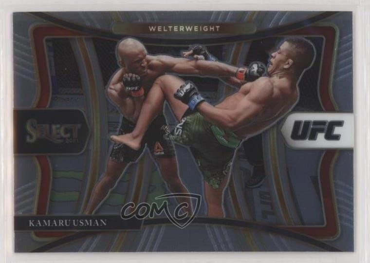 2021 Panini Select UFC Premier Level Kamaru Usman #163 0g27