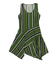 bar III Womens Handkerchief Hem Shift Dress