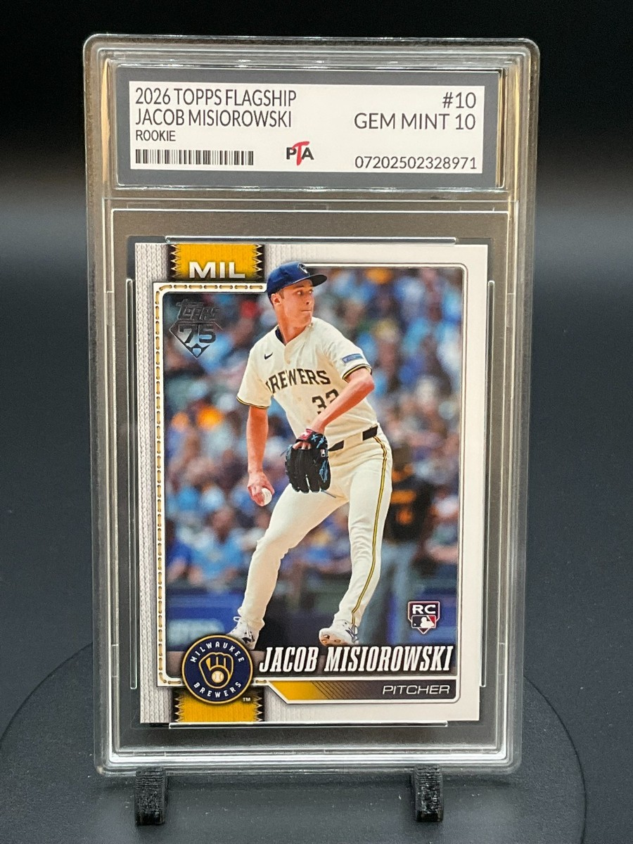 2026 Topps Flagship #10 Jacob Misiorowski Brewers Rookie ~ GEM