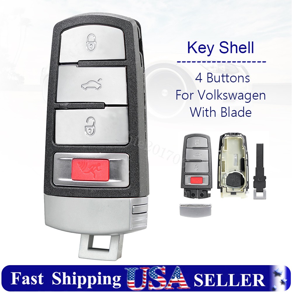 Key Fob Shell 4B For Volkswagen VW Passat CC 2007 2008 2009 2010 2011 2012 2013