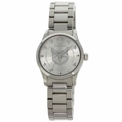 Used Gucci YA126595 Timeless Cat Head 126.5 Watch Stainless  display picture 2