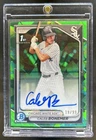2024 Bowman Draft Sapphire Caleb Bonemer Chrome Auto Green 1st #/99 White Sox