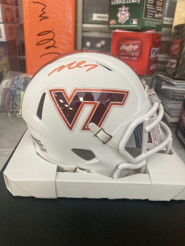 MICHAEL VICK VIRGINIA TECH SIGNED MINI HELMET JSA WITNESS COA Falcons - Picture 1 of 3