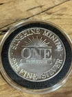Vintage 1985 Sunshine Mining 1 oz .999 Silver Round ~ Eagle & Sun Rays  #368
