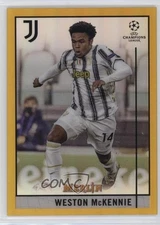2020 Merlin Collection Chrome UCL Gold Refractor 16/50 Weston McKennie #82 12wc