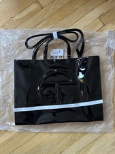 Telfar Large Shopping Bag Patent Black Brand New with Tags
