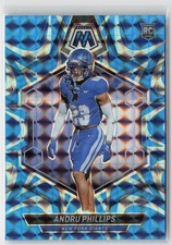 2024 Panini Mosaic #362 Andru Phillips Mosaic Reactive Blue