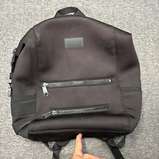 Dagne Dover Indi Backpack Diaper Bag Neoprene Travel Carry On Durable Black