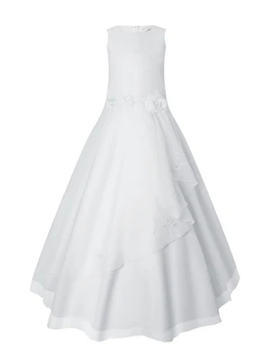 orig. Märchenburg® Kommunionkleid 2026 ÜBERGRÖSSEN f. Starke MÄDCHEN m. Reifrock - Bild 1 von 4