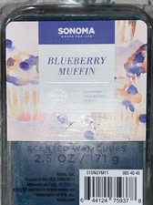 SONOMA Scented Wax Cube Melts, BLUEBERRY MUFFIN. cake batter vanilla