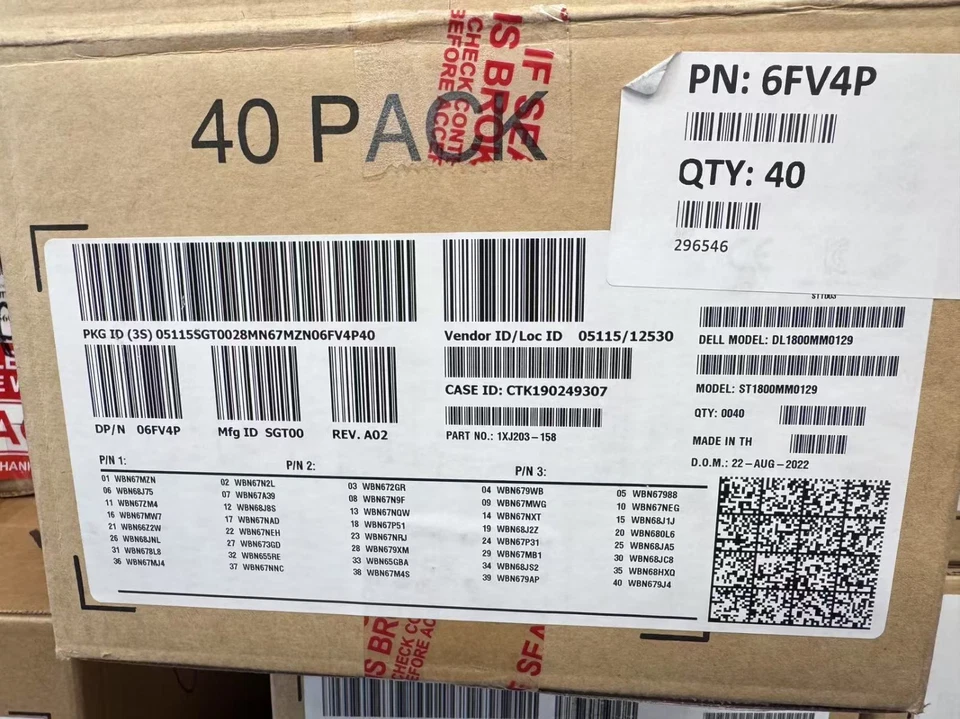 Dell Compellent 1.8TB SAS12 10K 2.5" enterprise Hdd 6FV4P 06FV4P ST1800MM0129 - Image 2 of 3