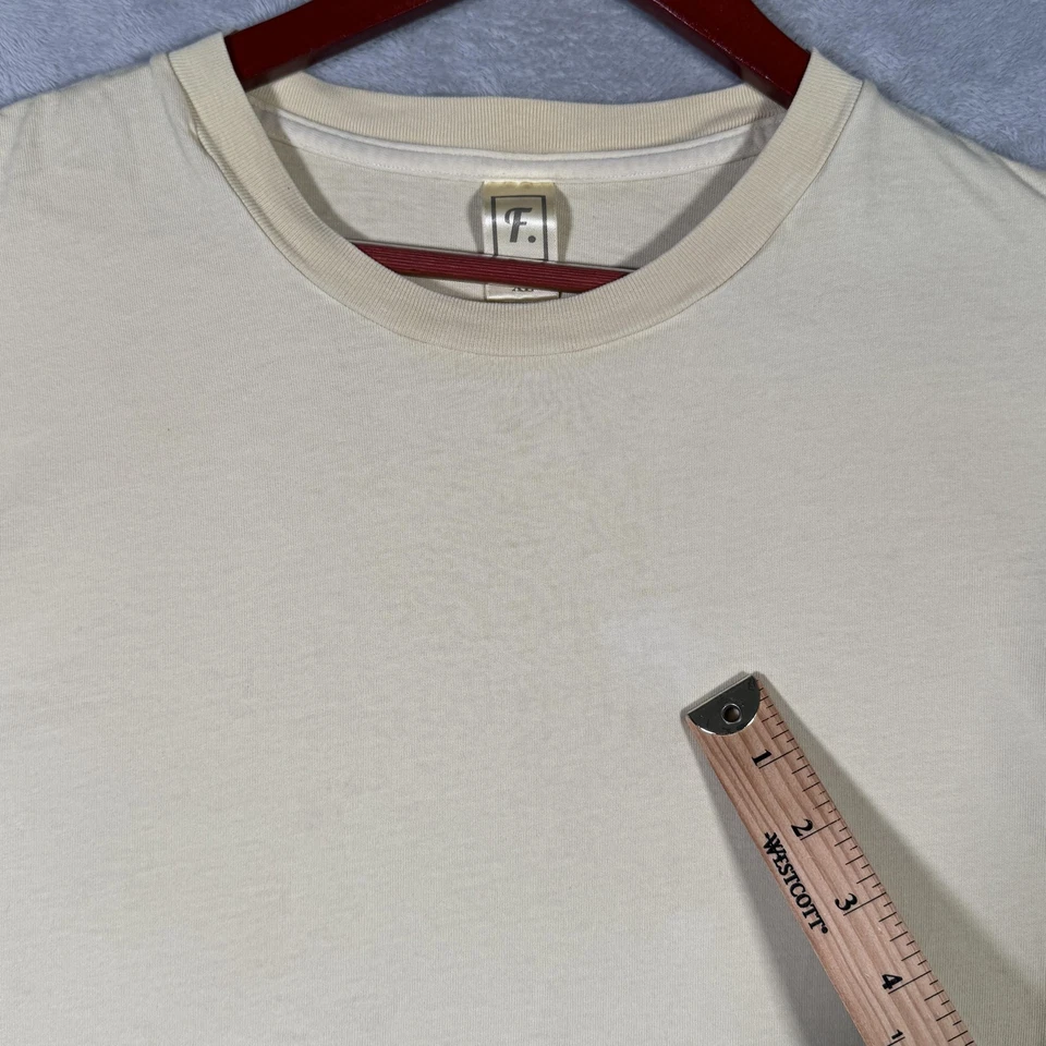 Мужская тканевая рубашка Freenote размер XL желтая с круглым вырезом карман с коротким рукавом футболка Сиэтл США - Изображение 3 из 4