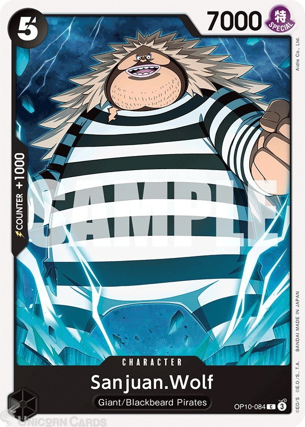 OP10-084 Sanjuan.Wolf : Common English One Piece TCG Card : OP10: Royal Blood