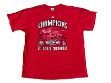 2006 World Series Champions T-Shirt St. Louis Cardinals XL Red