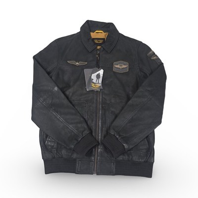 PME Legend Summer Hudson PLJ2402700-9070 Lederjacke Leather Jacket Gr L