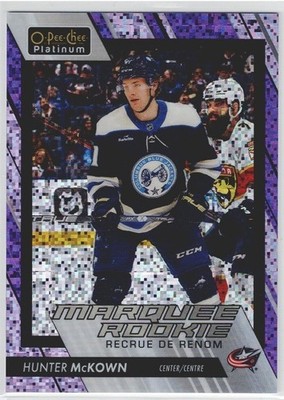 23-24 UD OPC PLATINUM HUNTER MCKOWN RC VIOLET PIXELS /299 ROOKIE #211 SP 2023