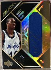 2006-07 UD Black Dwight Howard Gold Patch Auto 1/5 1/1 Bookend $RARE$ HOF! Magic