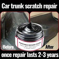 Car Plastic Restorer Wax Interior Trim Dashboard Back to Black Gloss Scratch Rep