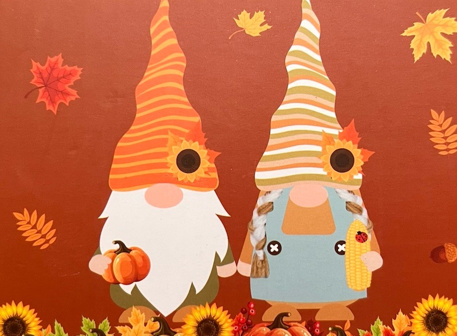 NIB Lot Of 2 Giftpeak Thanksgiving/Fall Gnomes 2pk