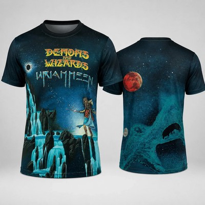 Uriah Heep Demons And Wizards Album S-5XL Men 3D Shirt Unisex Full Size