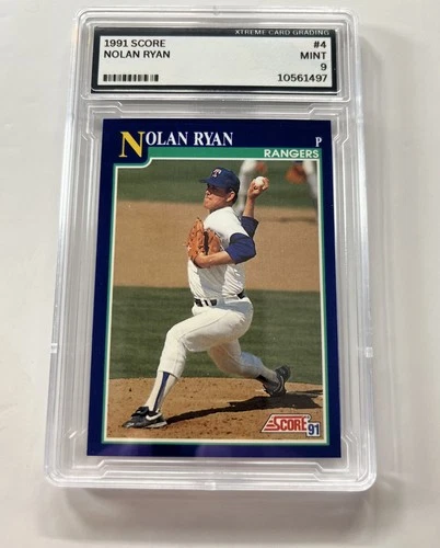 Nolan Ryan Graded Mint 9. 1991 Score - Nolan Ryan #4