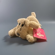 Russ Berrie Waggles White Puppy Dog Plush Luv Pet 6" New w/ Tag
