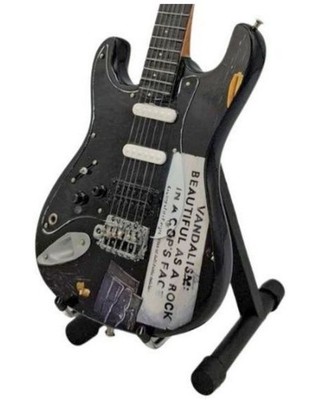 Nirvana Kurt Cobain 10'' Miniatur Tribute Gitarre (UK-VERKÄUFER) schwarz