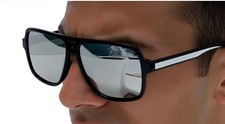 Silver Mirror Men Sunglasses Elegant Retro Model New Style Outdoor Sport Shades
