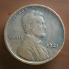 1921-S Dark Lincoln Wheat Cent Sold As Pictured Coin #2336