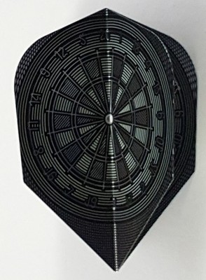 Harrows Quadro Grey Dart Board Standard Dart Flights