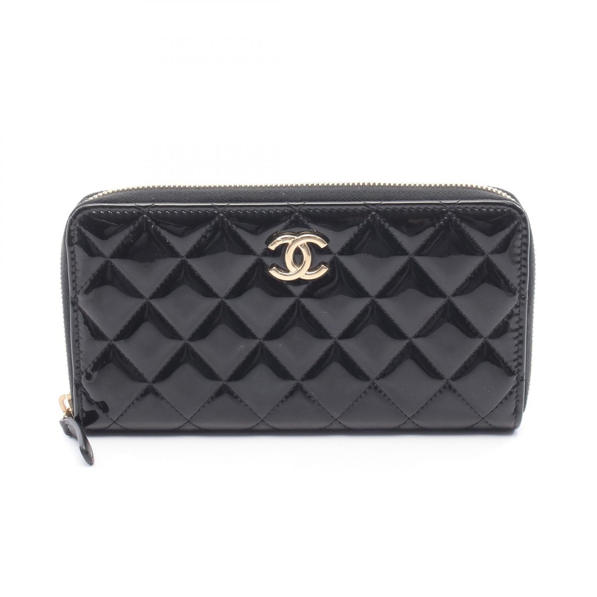 CHANEL Classic Long Zip Matelasse Around long wallet AP1594 Patent