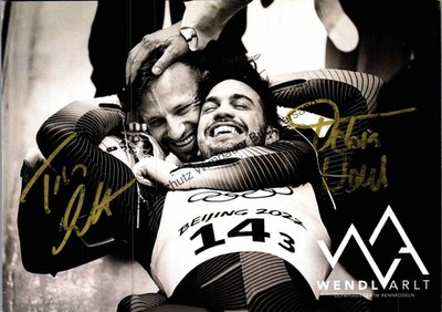 Original autograph Tobias Arlt & Tobias Wendl luge /// autograph si 294873