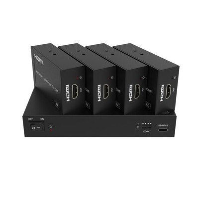 HDMI 2.0 Splitter 1 In 4 Out Lop-Out Extender over CAT6 LAN 60m Reichweite 4K 60