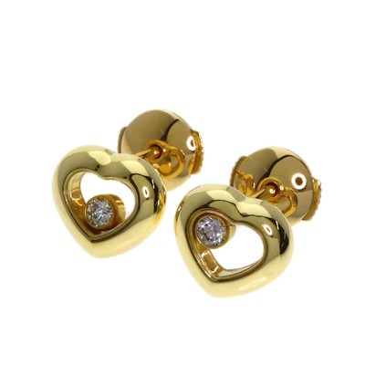 Chopard  Happy Diamond earring K18 Yellow Gold  Ladies [Used]