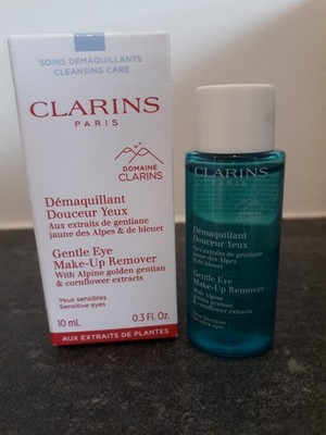 CLARINS Gentle Eye Make-Up Remover 10 ml Reisegröße für sensible Augen *NEU/OVP*