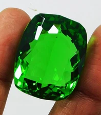 Natural Tsavorite Garnet Cushion Cut 111.50 Ct Certified Tanzania Loose Gemstone